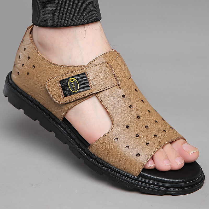 zd122-2025 Summer Hollow Breathable Roman Sandals
