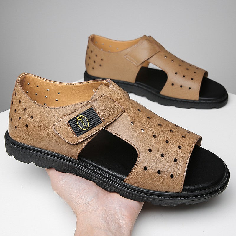 zd122-2025 Summer Hollow Breathable Roman Sandals