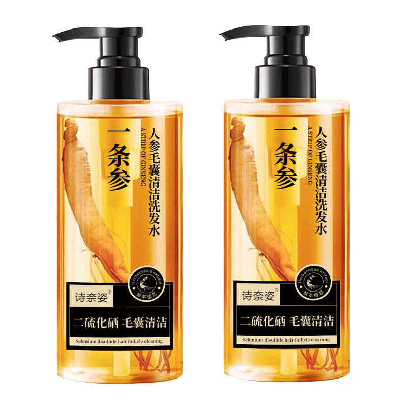 ht214-Ginseng Ganoderma Shampoo Refreshing Oil Control Anti-Itching