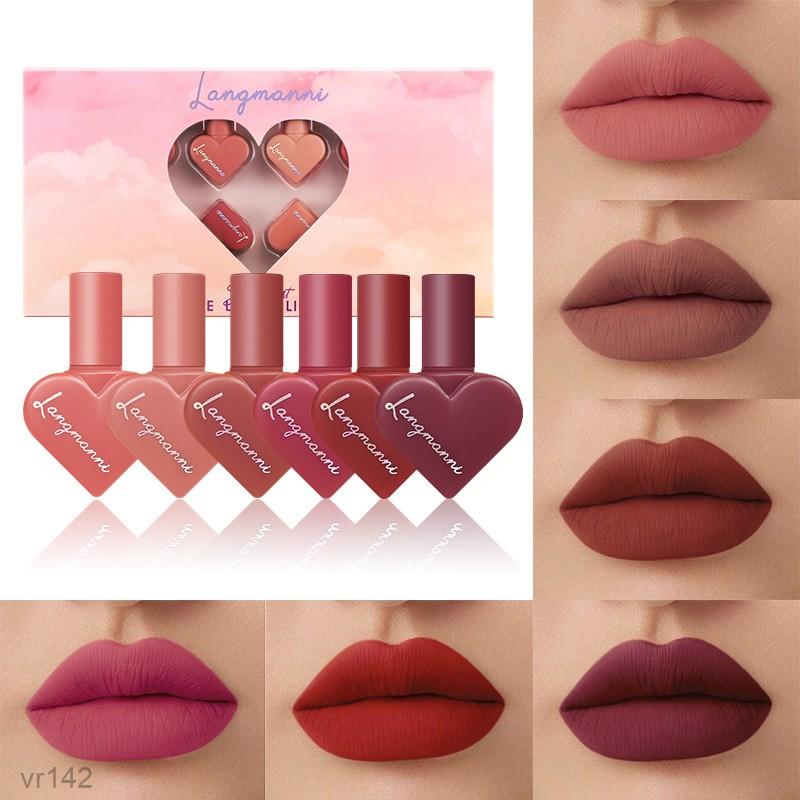 Matte 12 Color Heart Matte Lipstick Set