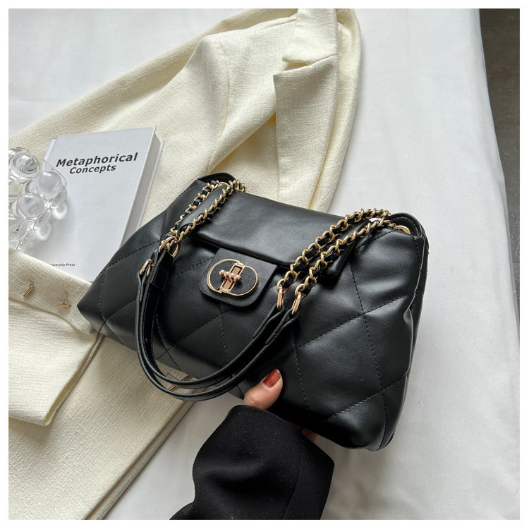 zp45-Fashion simple spring rhombus chain shoulder bag