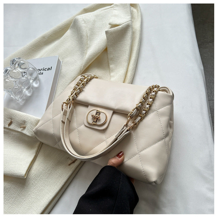 zp45-Fashion simple spring rhombus chain shoulder bag