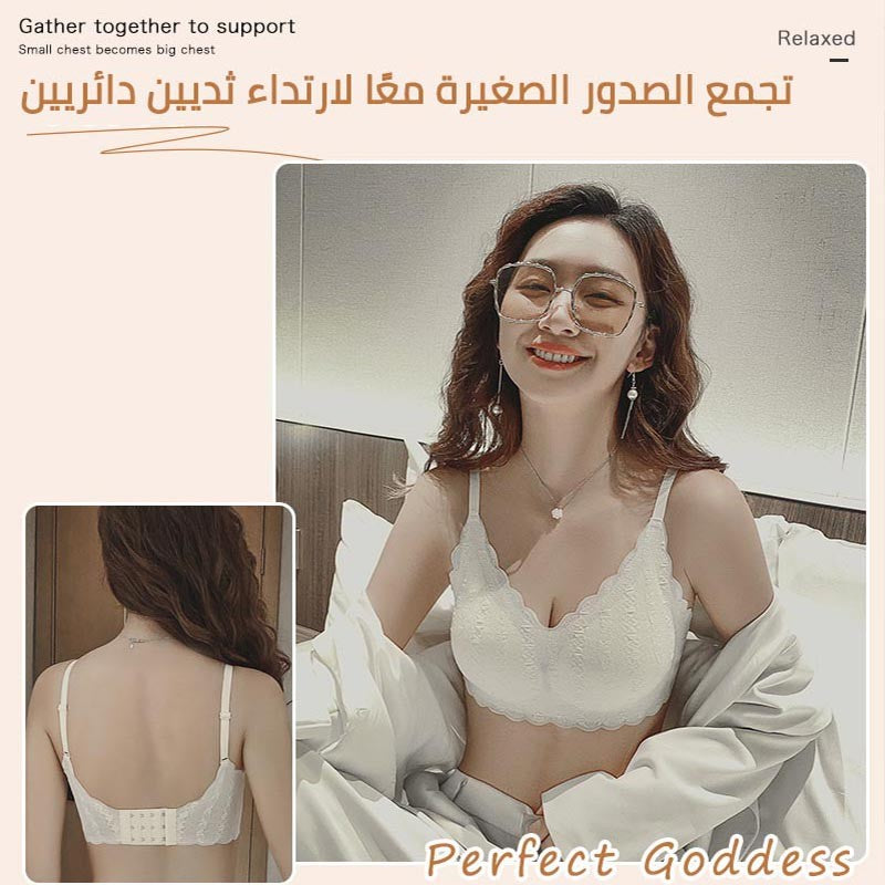 zp55-2024 summer small chest push up no steel ring bra اشتري 1 و إحصول على 2 مجانا