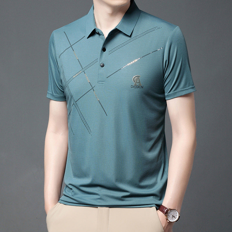 Men's Short Sleeve Comfortable Skin-Friendly Polo Shirt