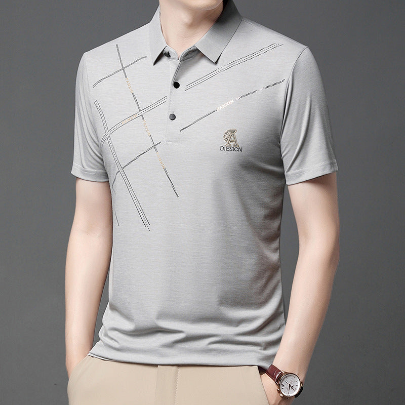 Men's Short Sleeve Comfortable Skin-Friendly Polo Shirt