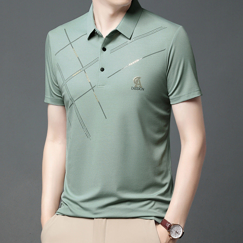 Men's Short Sleeve Comfortable Skin-Friendly Polo Shirt