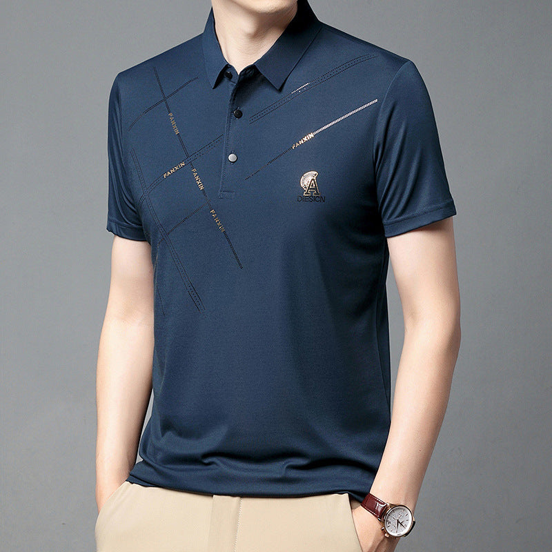 Men's Short Sleeve Comfortable Skin-Friendly Polo Shirt