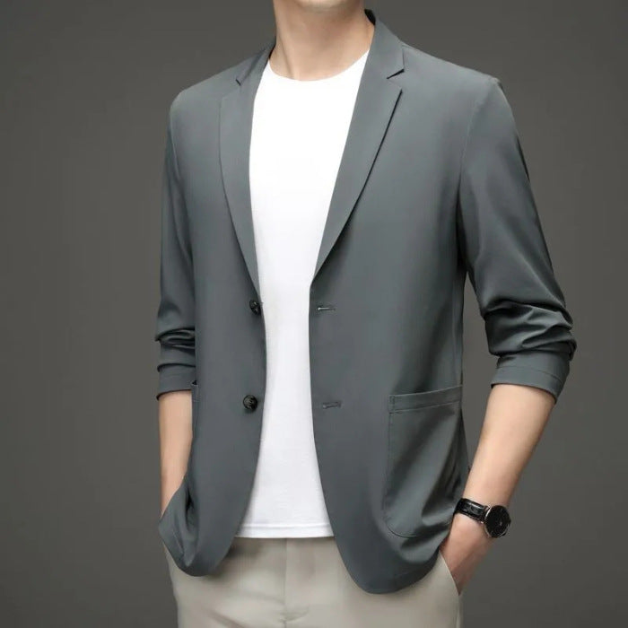 Summer casual light familiar style business suit jacket thin section men