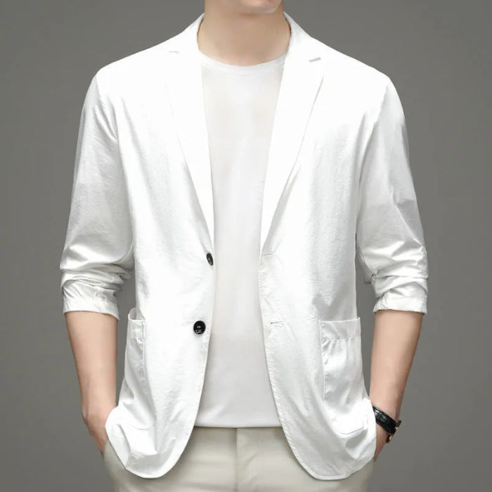 Summer casual light familiar style business suit jacket thin section men