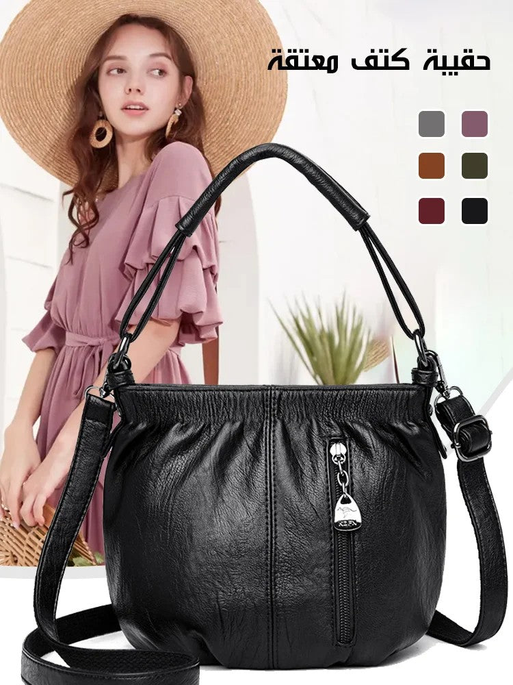 zp366-2024 new women's pleated bag fashionable and versatile soft fabric