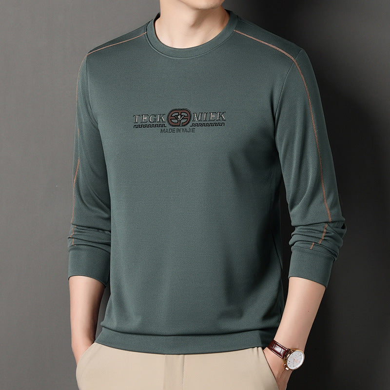 2024 Autumn Men's Long Sleeve Fashion Korean Style Sweatshirt