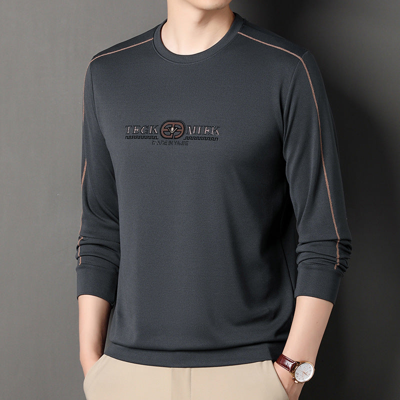 2024 Autumn Men's Long Sleeve Fashion Korean Style Sweatshirt