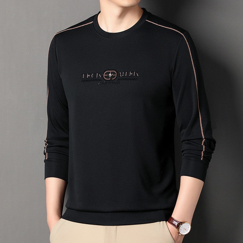 2024 Autumn Men's Long Sleeve Fashion Korean Style Sweatshirt