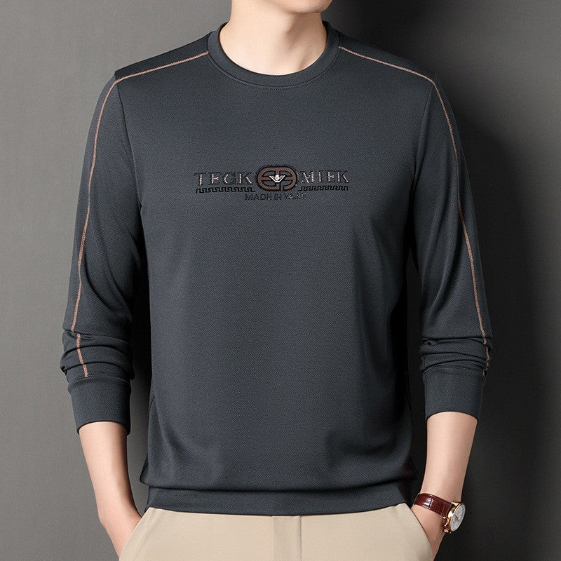 2024 Autumn Men's Long Sleeve Fashion Korean Style Sweatshirt