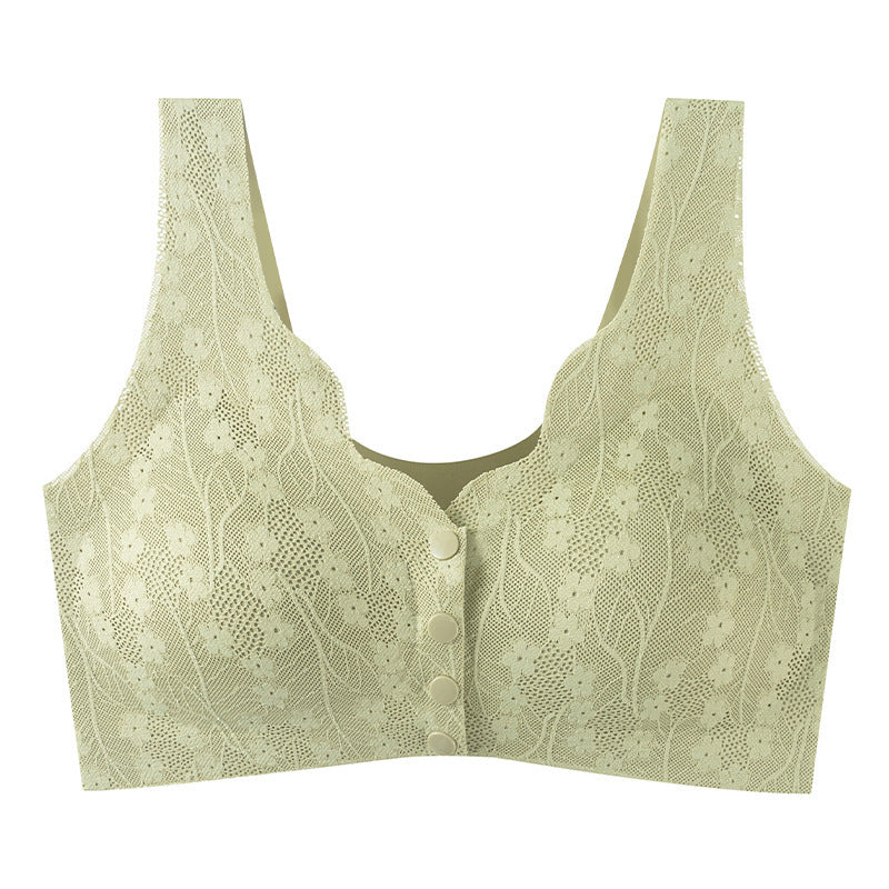 zp391-Front button-down comfort push-up bra