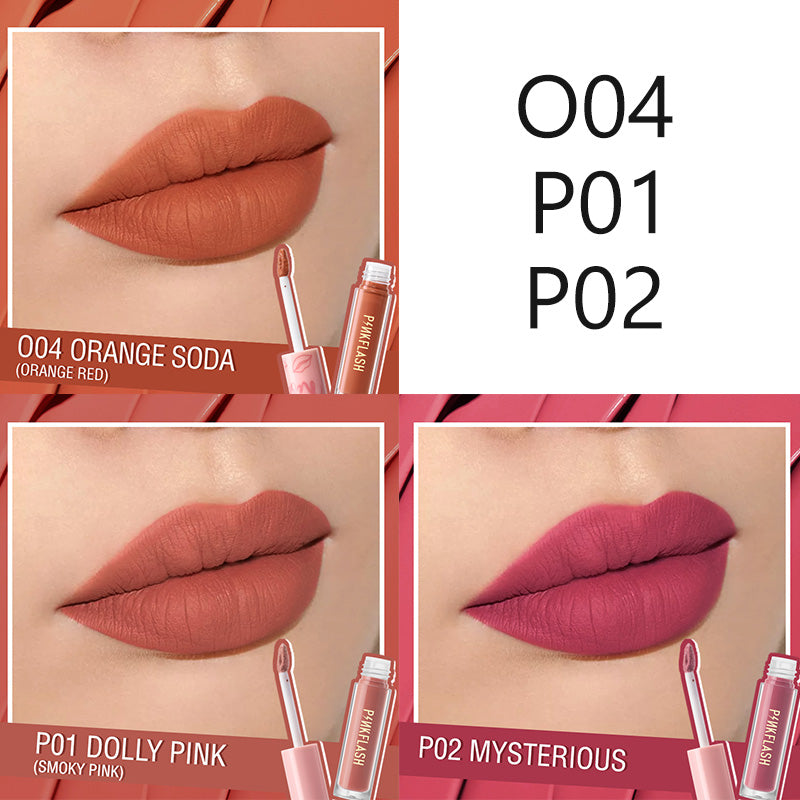 Moisturizing non-stick matte lip glaze