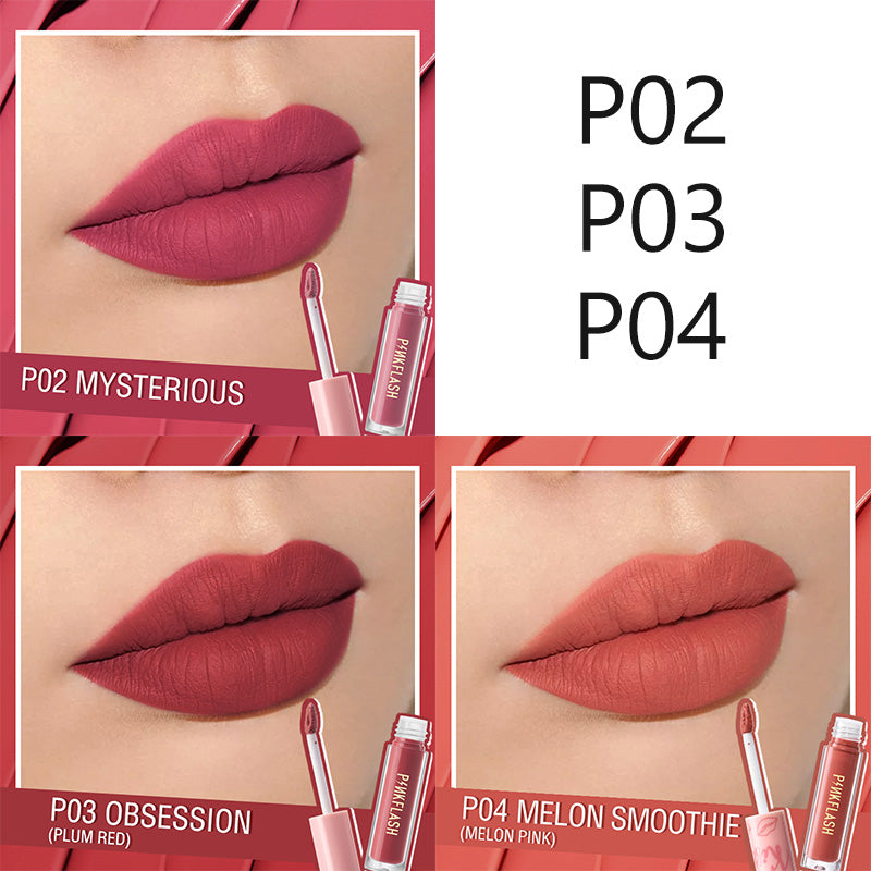 Moisturizing non-stick matte lip glaze