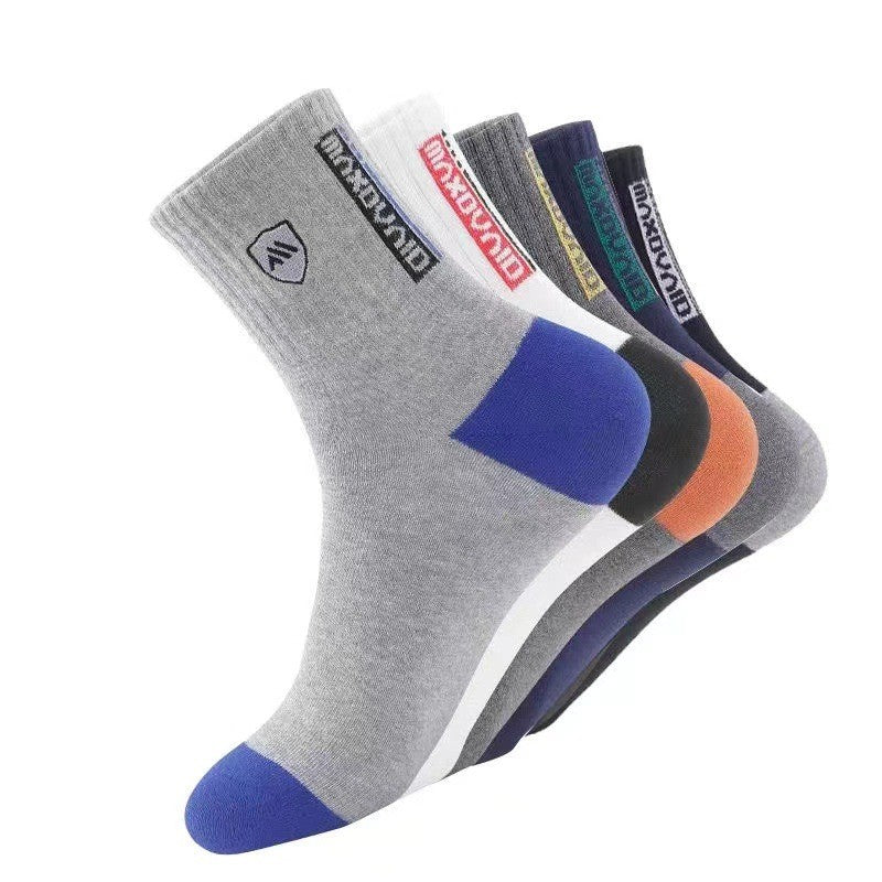 pta31-Men's sweat-absorbent breathable mid-calf socks