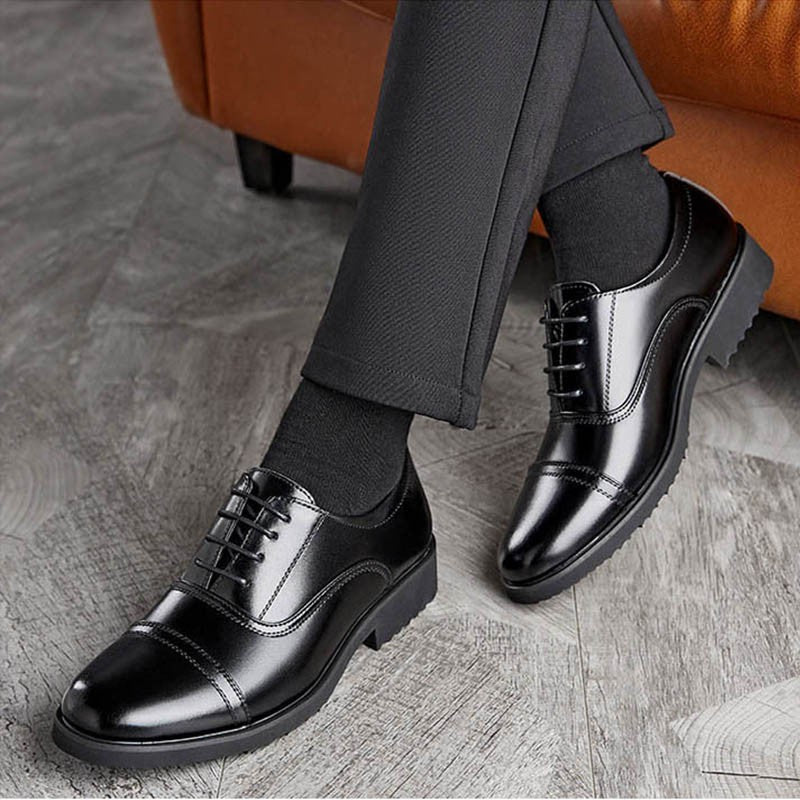 2025 Summer Patent Leather Business Formal Leather Shoes