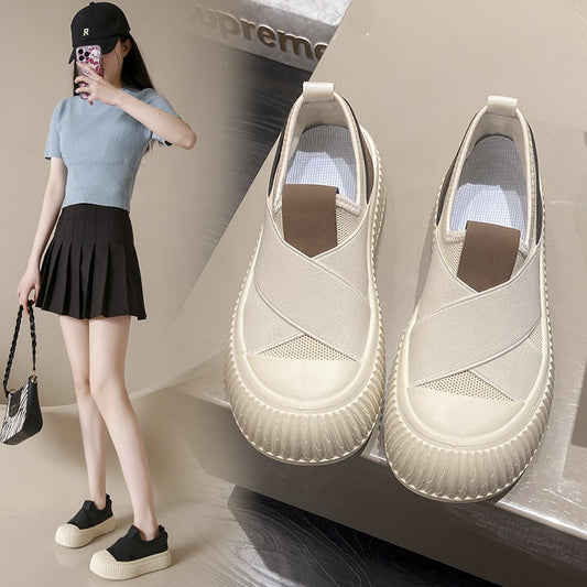 Summer breathable white shoes