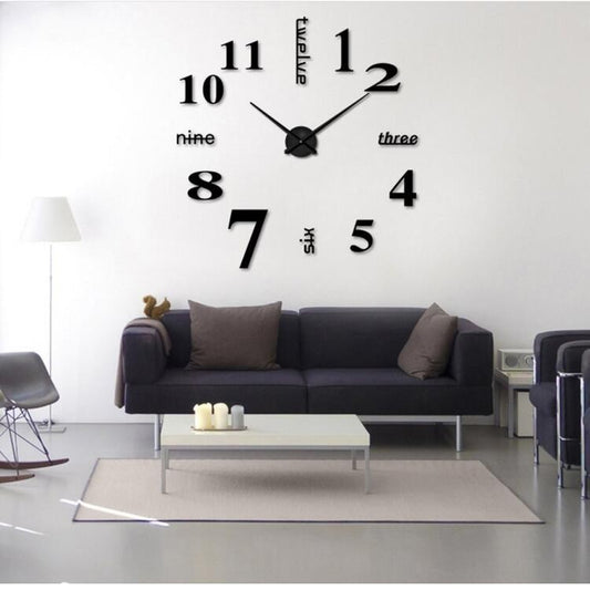 ae448-Home wall sticker creative acrylic clock