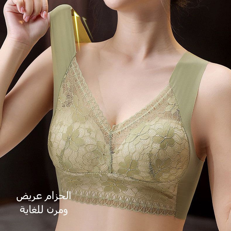 2024 Adjustable push-up anti-sagging anti-shock fixed cup bra