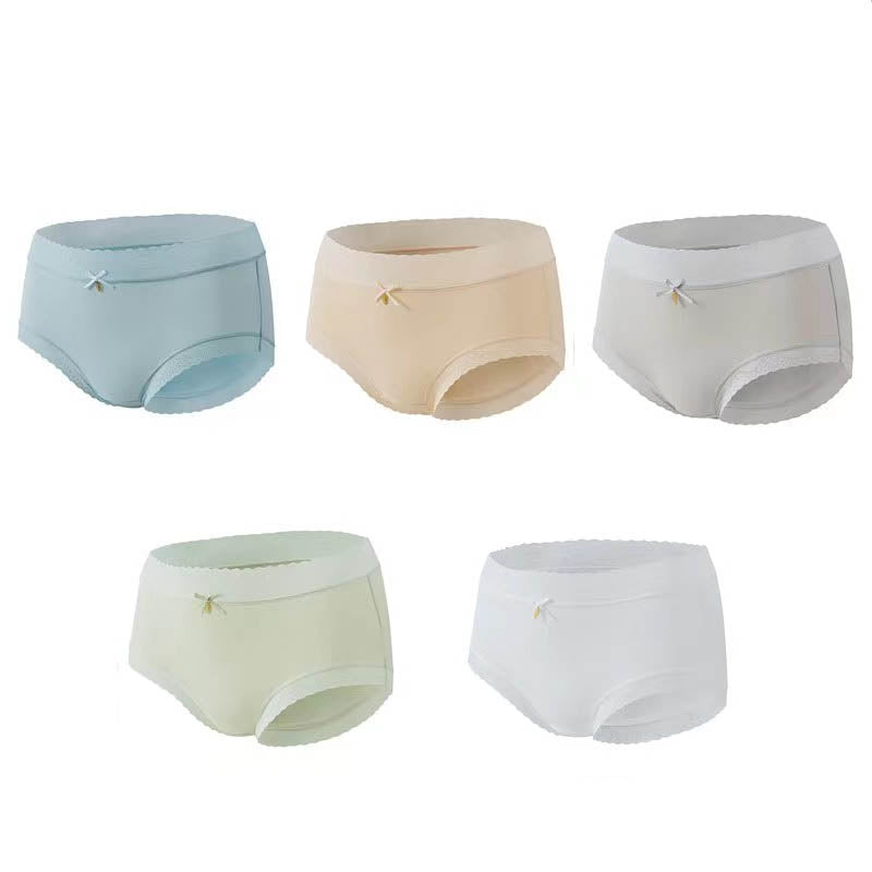 zp359-Women's sexy ultra-thin bow ice silk panties