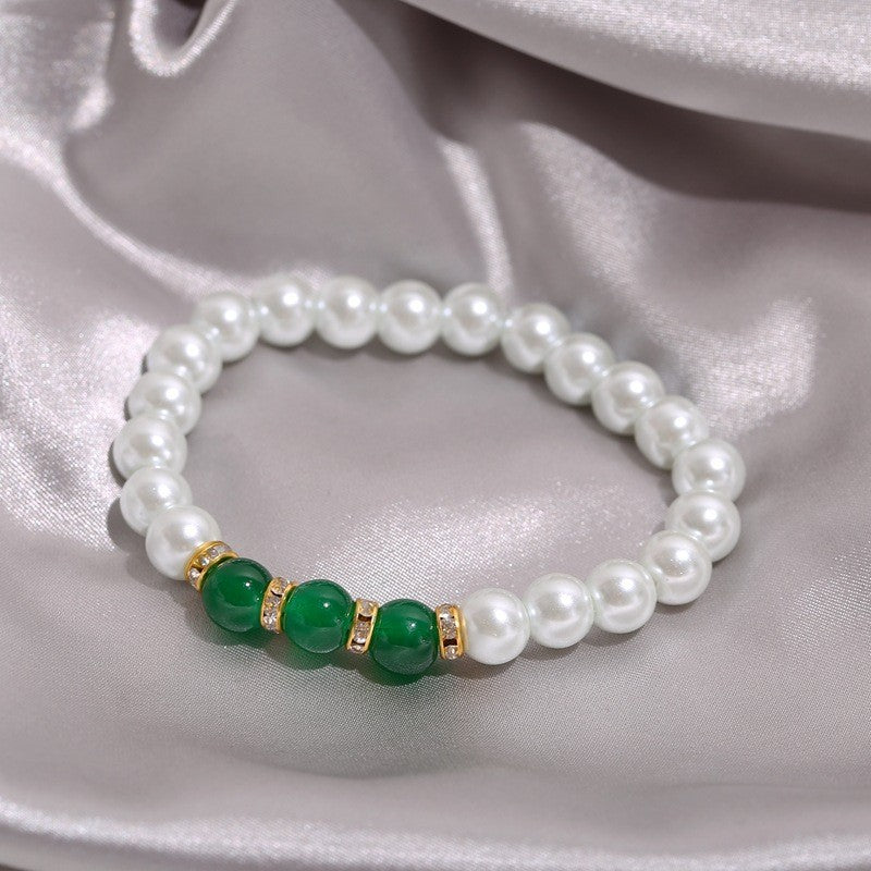 ae480-Synthetic Imitation Pearl Women's Necklace Bracelet