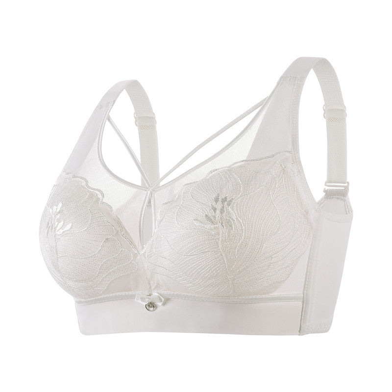 zp363-French style sexy thin big breast bra without wires