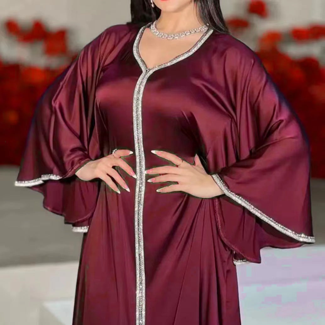 Muslim fashion hot diamond women's robe