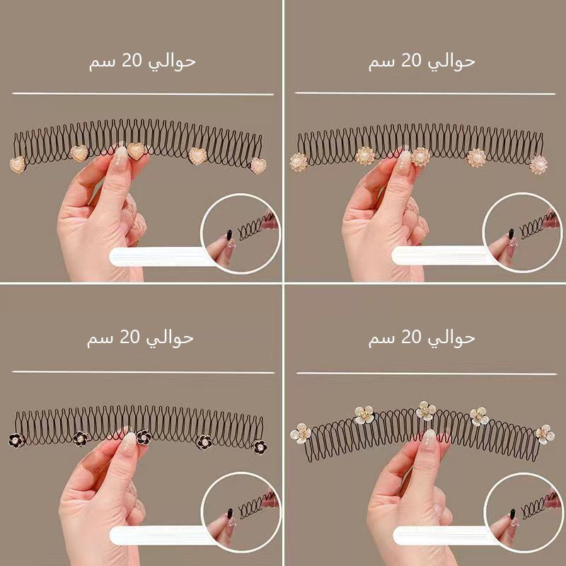 ae496-Invisible broken hair combing and sorting artifact headband hair clip