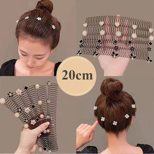 ae496-Invisible broken hair combing and sorting artifact headband hair clip