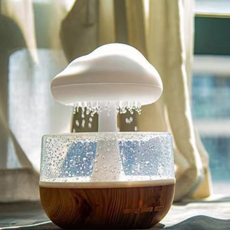 Humidifier Colorful Mushroom Cloud Raindrop Sleeping Night Light