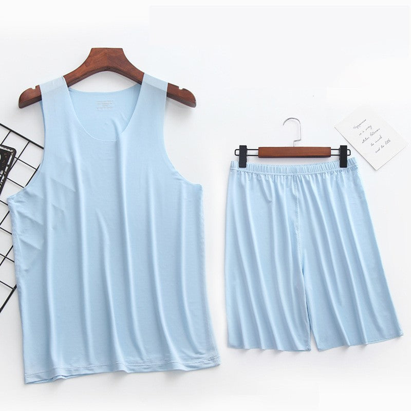 Summer ice silk ultra-thin men's vest shorts【buy 1 get 1 free!】