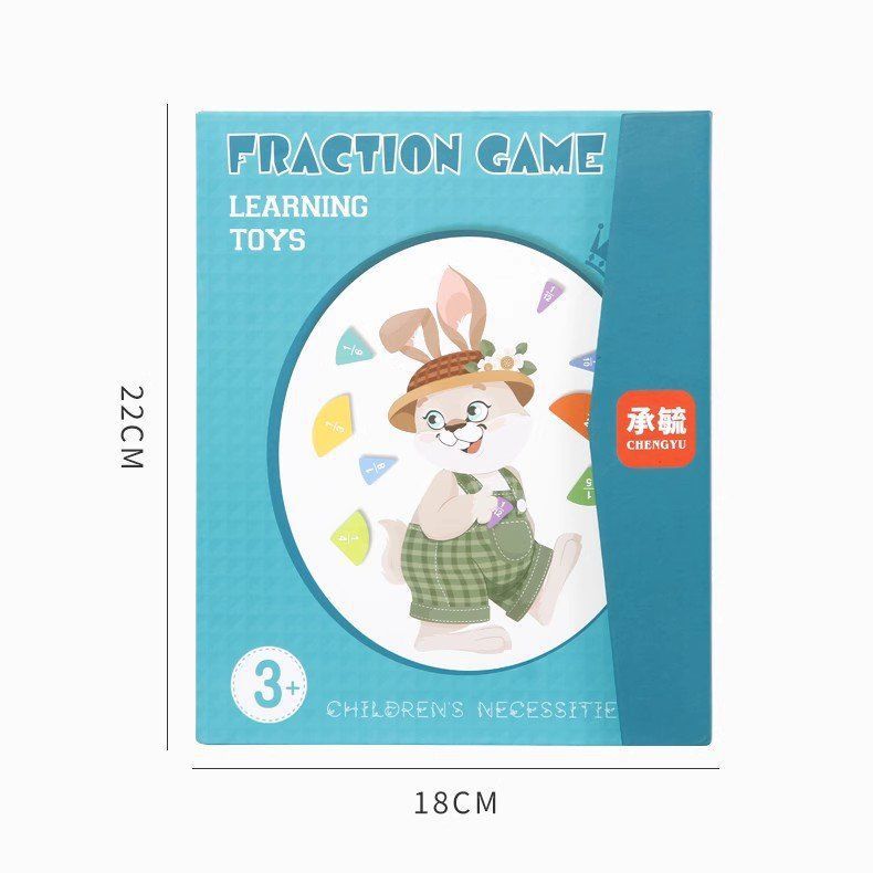 Magnetic fraction learning teaching aids for elementary schools