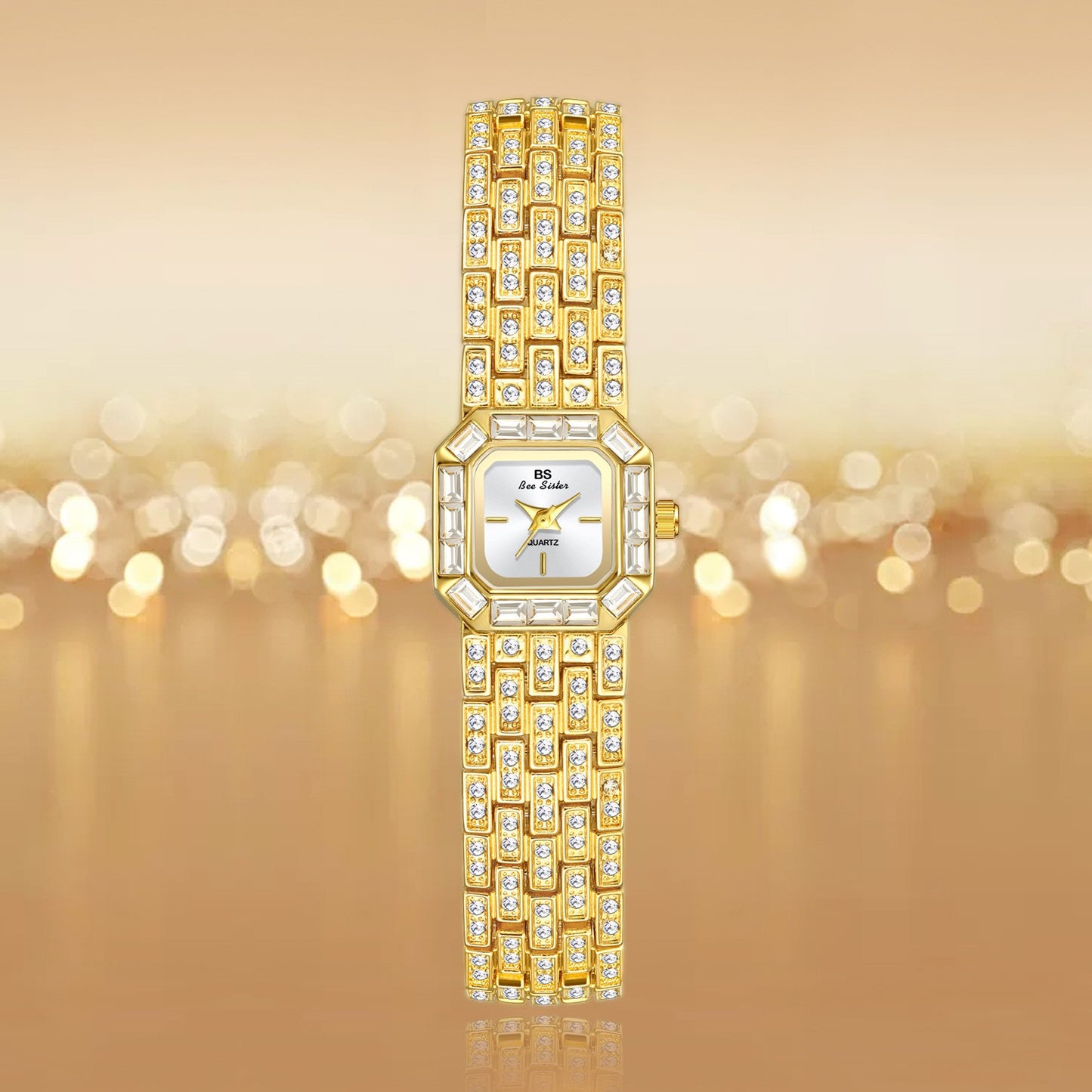 ae516-Bracelet style full diamond luxury women's watch