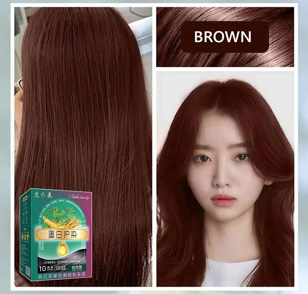 2024 Bag hair dye plant extract protein protective dye cream