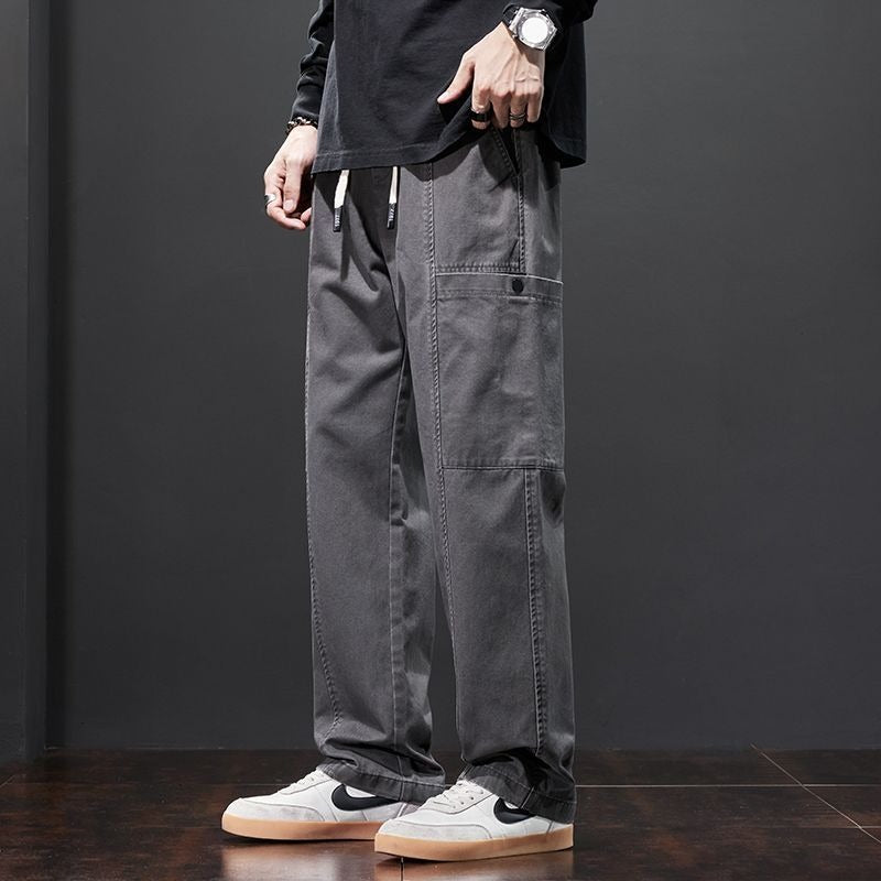 ae526-Men's loose casual overalls