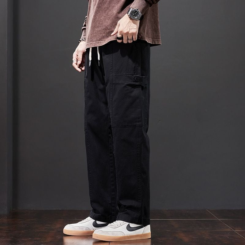 ae526-Men's loose casual overalls