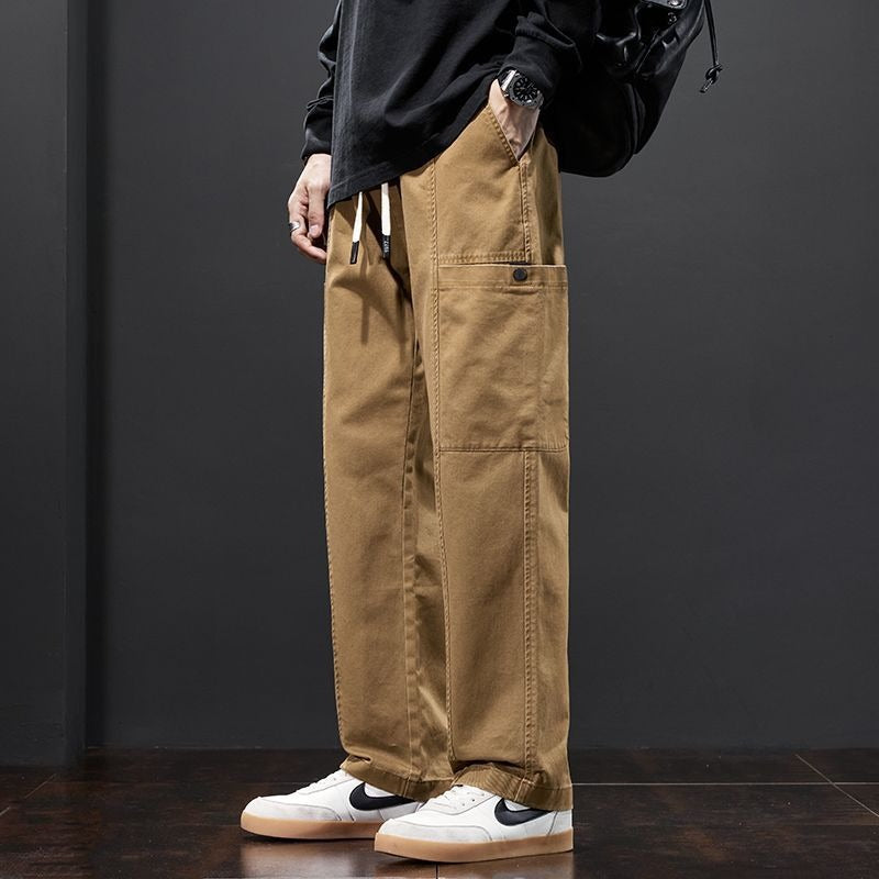 ae526-Men's loose casual overalls