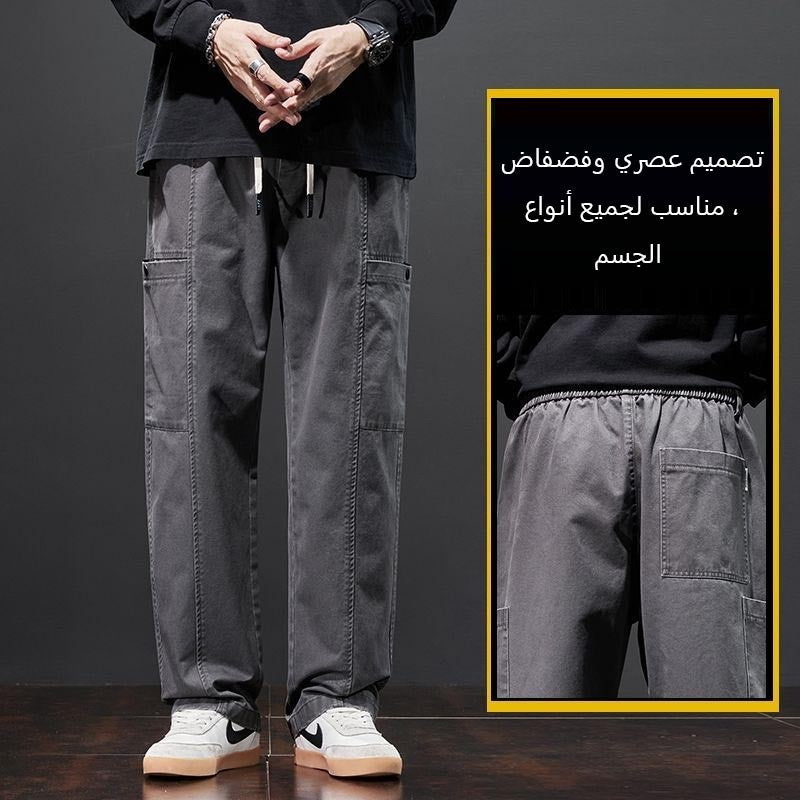 ae526-Men's loose casual overalls