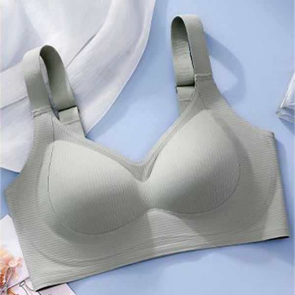 Plus size comfortable push up no wire bra