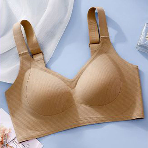 Plus size comfortable push up no wire bra