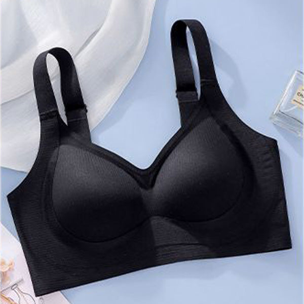 Plus size comfortable push up no wire bra