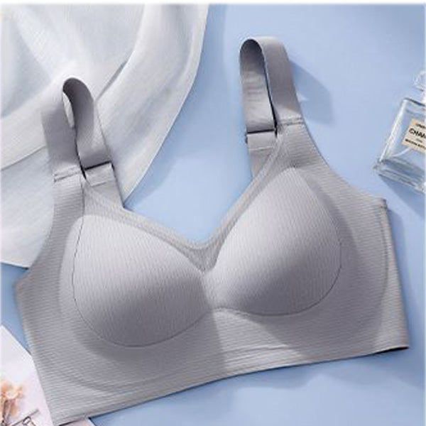 Plus size comfortable push up no wire bra