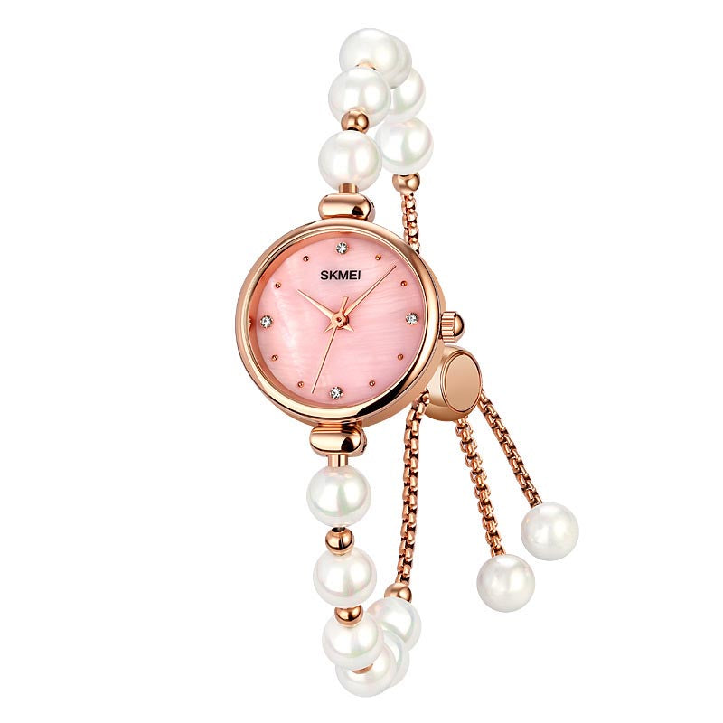 Light luxury, versatile and temperamental pearl bracelet watch