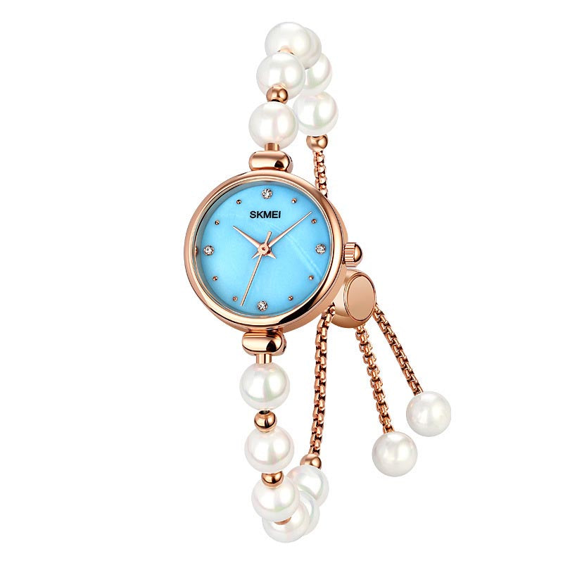 Light luxury, versatile and temperamental pearl bracelet watch