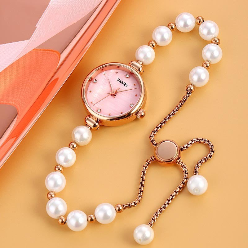 Light luxury, versatile and temperamental pearl bracelet watch