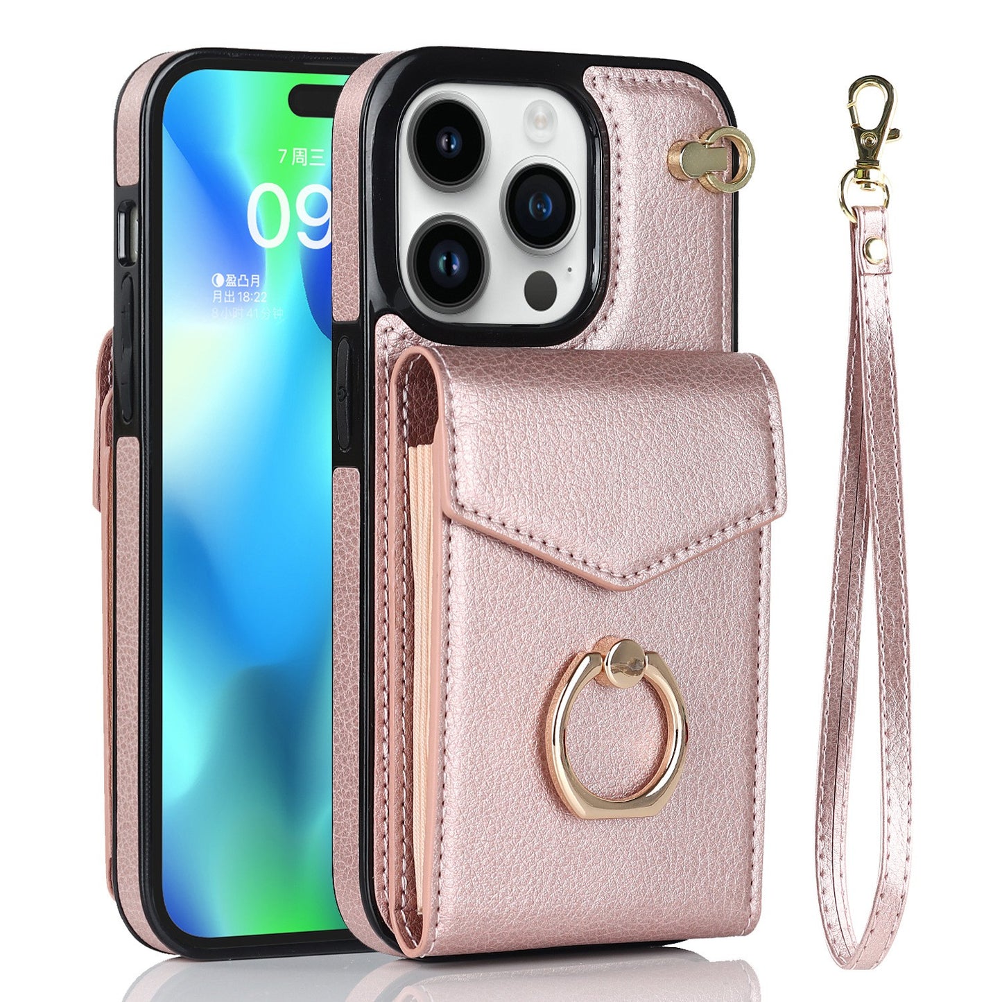 ae561-Mobile phone leather case multifunctional protective cover