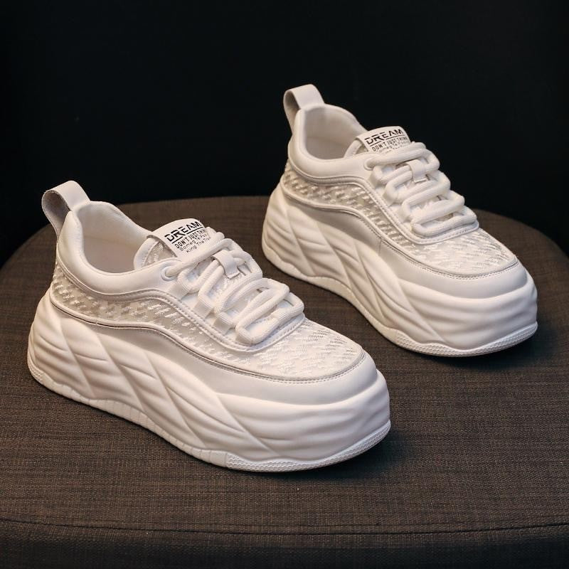 ae572-Women's mesh breathable white shoes